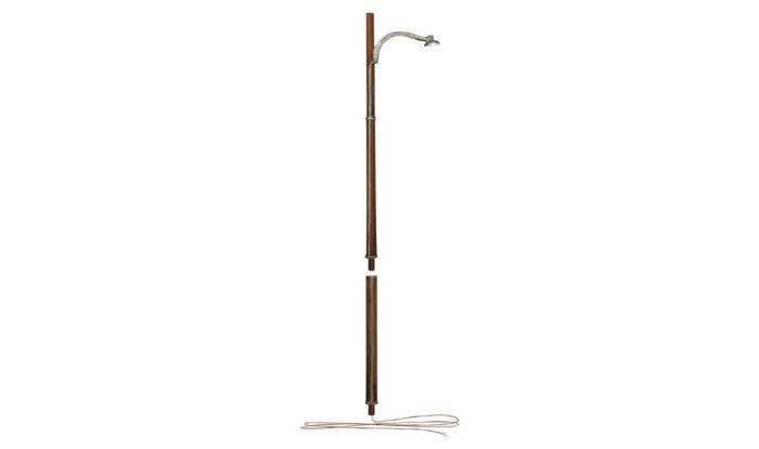 Wooden Pole Streetlight - Just Plug Value Pack -- With Light Hub pkg(12), N, Woodland Scenics 5912