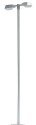 Modern AEG 2-Head Street Lamp -- 3-1/4′ 8.2cm Tall, 14-16V, HO, Busch Gmbh & Co Kg 4200