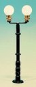 Lampposts -- Double Park Light (green) 2-3/8′ 5.9cm, HO, Miniatronics Corp. 7208201
