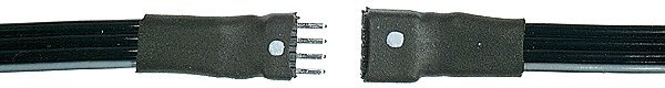Micro Mini Connectors -- 4 Pin 12′ Flexible Leads 1 Set, All Scales, Miniatronics Corp. 5000401