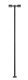 Double-Arm Square LED Light 3-Pack -- Black (warm white LED) 30 Scale Feet Tall, HO, Atlas Model Railroad Co. 70000215
