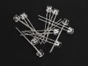 5mm Wide Angle 130 Degree View LED -- Red pkg(10), All Scales, Ngineering N105210