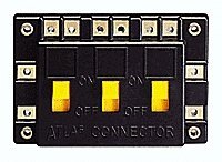 Electrical Connector -- 3 SPST On/Off Switches in Parellel, All Scales, Atlas Model Railroad Co. 205