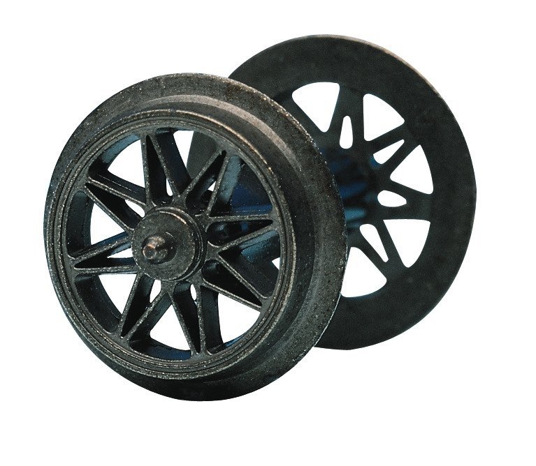 Standard fine-cast spoked wheel set -- Radsatz mit Doppelspeichen -- DC-NEM - HO - Roco 40190