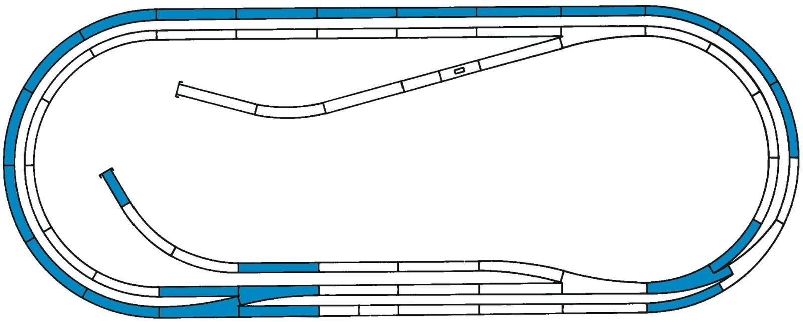 ROCO LINE track set D -- ROCO LINE Gleisset D -- HO - Roco Fleischmann 42012