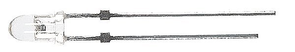 Standard Light Emiting Diodes (LEDs) 1/8′ 3mm Diameter -- White pkg(2), All Scales, Miniatronics Corp. 1230002