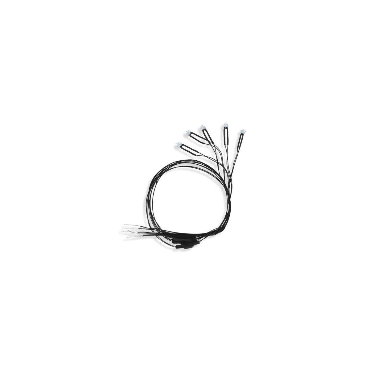 Universal Input -- 18V 3mm LEDs Fire Kit pkg(3), All Scales, Evan Designs U3F