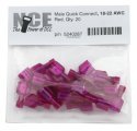 Male Quick Connect -- Red pkg(20), All Scales, NCE Corporation 287