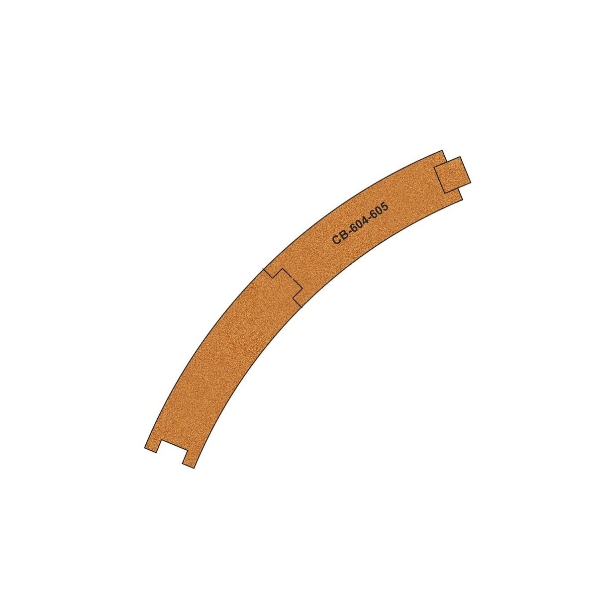 Pre-Cut Cork Bed - HO, OO -10 pcs - Proses CB-604-5