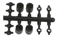 Universal Driveline Couplers -- 2.0mm Primary Cups Shaft, Add′l Cups & Horned Ball S, All Scales, Northwest Short Line 4896
