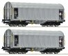2 piece set: Sliding tarpaulin wagons, CD, HO, Roco 6600144