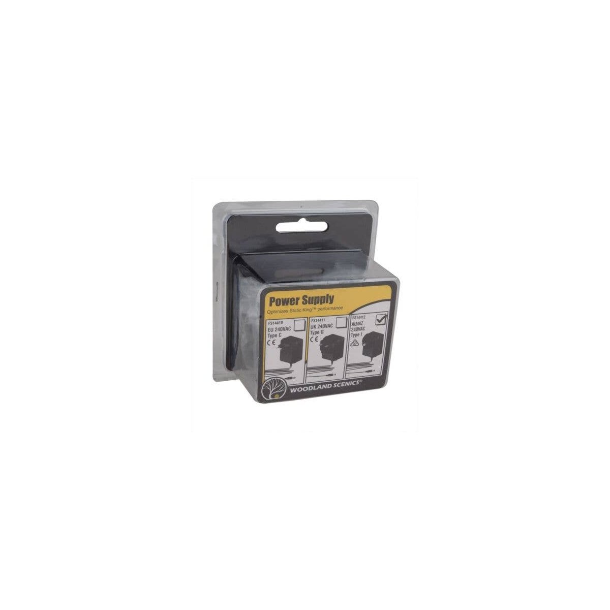 Power Supply - Field System(TM) -- For Use in Australia & New Zealand - Type I - Input:, All Scales, Woodland Scenics 14412
