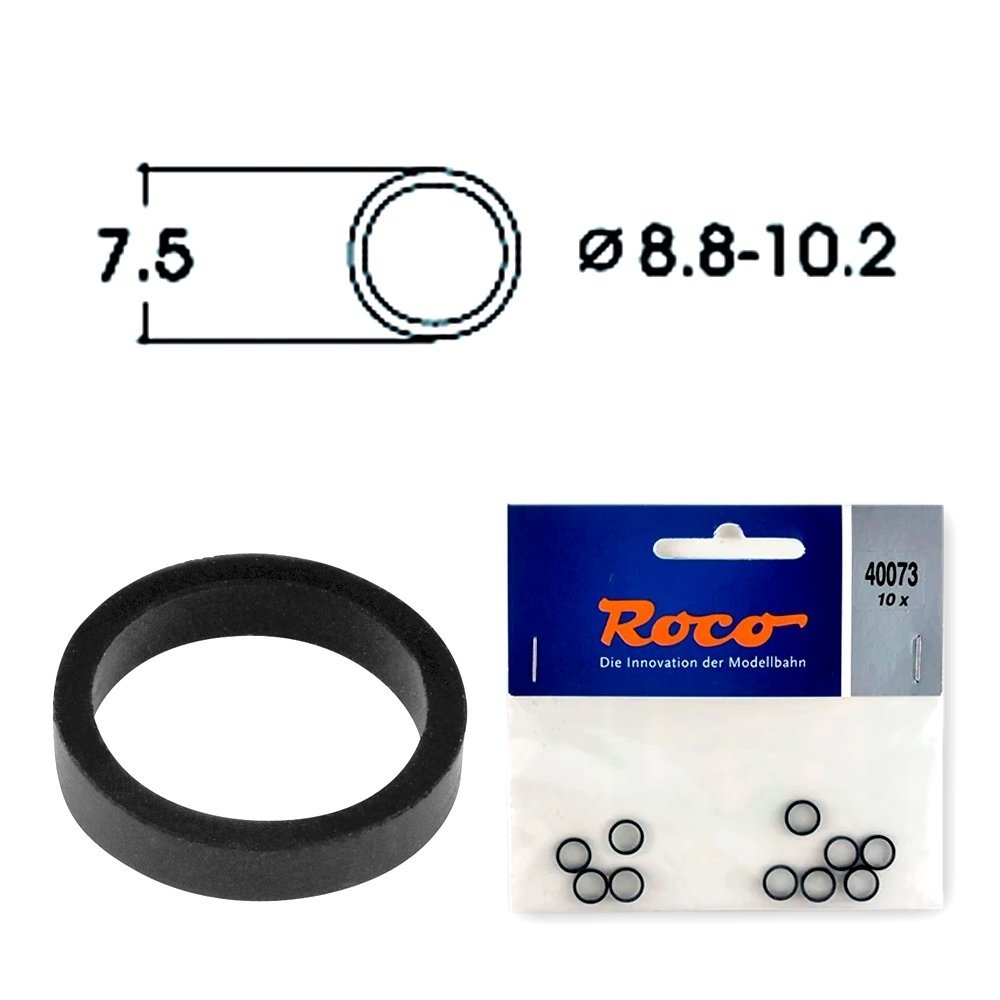 Traction tyre set AC - Haftringsatz Wechselstrom -- HO - Roco 40073