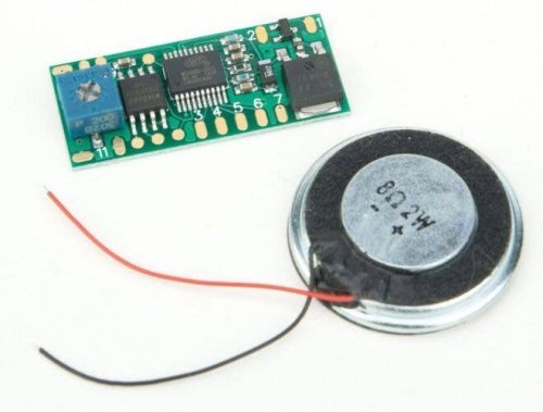 Little Sounds Module with 19/32 x 15/16′ 15 x 24mm Speaker -- Grade Crossing Sounds, All Scales, Ngineering N8301012