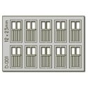 2 Lite Doors - 10 pcs 12X23mm - HO-OO - Proses D-001