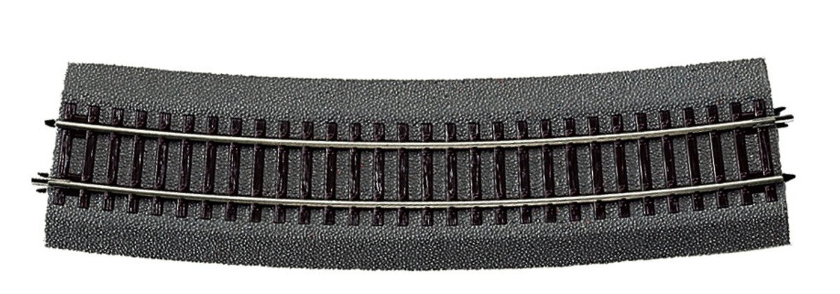 Curved track -- Gebogenes Gleis -- R9 15 - HO - Roco 42527