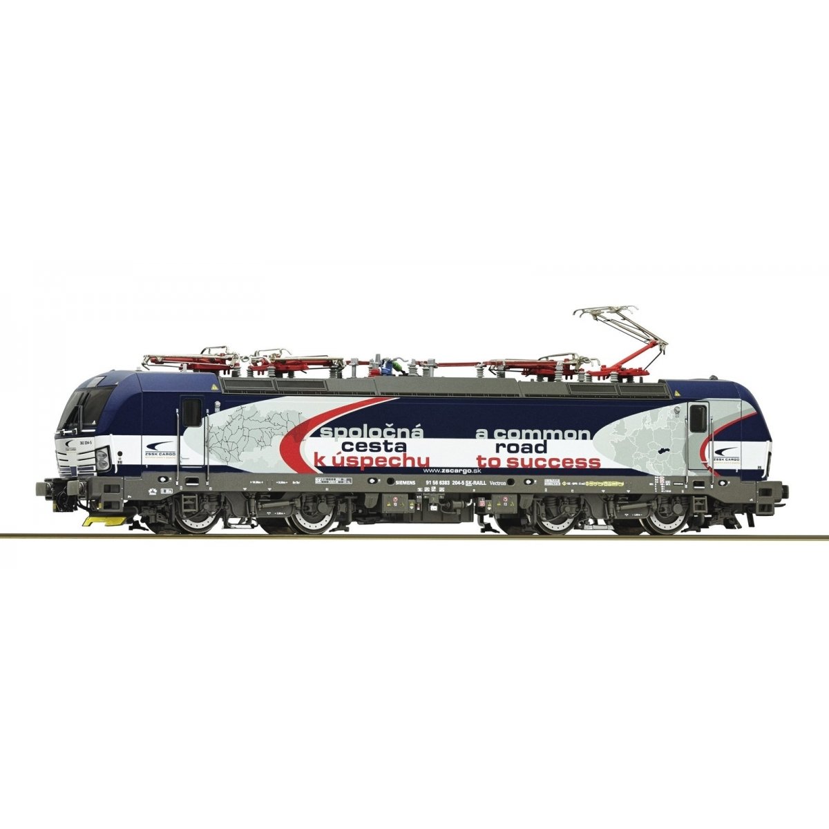 Electric locomotive -- Elektrolokomotive -- 383 204-5 - ZSSK Cargo - HO - Roco Fleischmann 70688