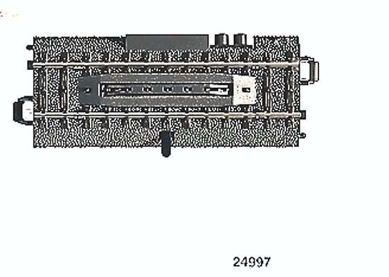 3-Rail C Track -- Electric Uncoupler Section, HO, Marklin, Inc 24997