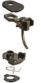 34 Plastic-Shank Coupler - Kit - Magne-Matic(R) -- Short 1/4′ Underset w/233 Draft Gear Boxe, HO, Kadee Quality Products 34