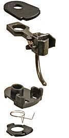 33 Plastic-Shank Coupler - Kit - Magne-Matic(R) -- Short 1/4′ Centerset w/233 Draft Gear Box, HO, Kadee Quality Products 33