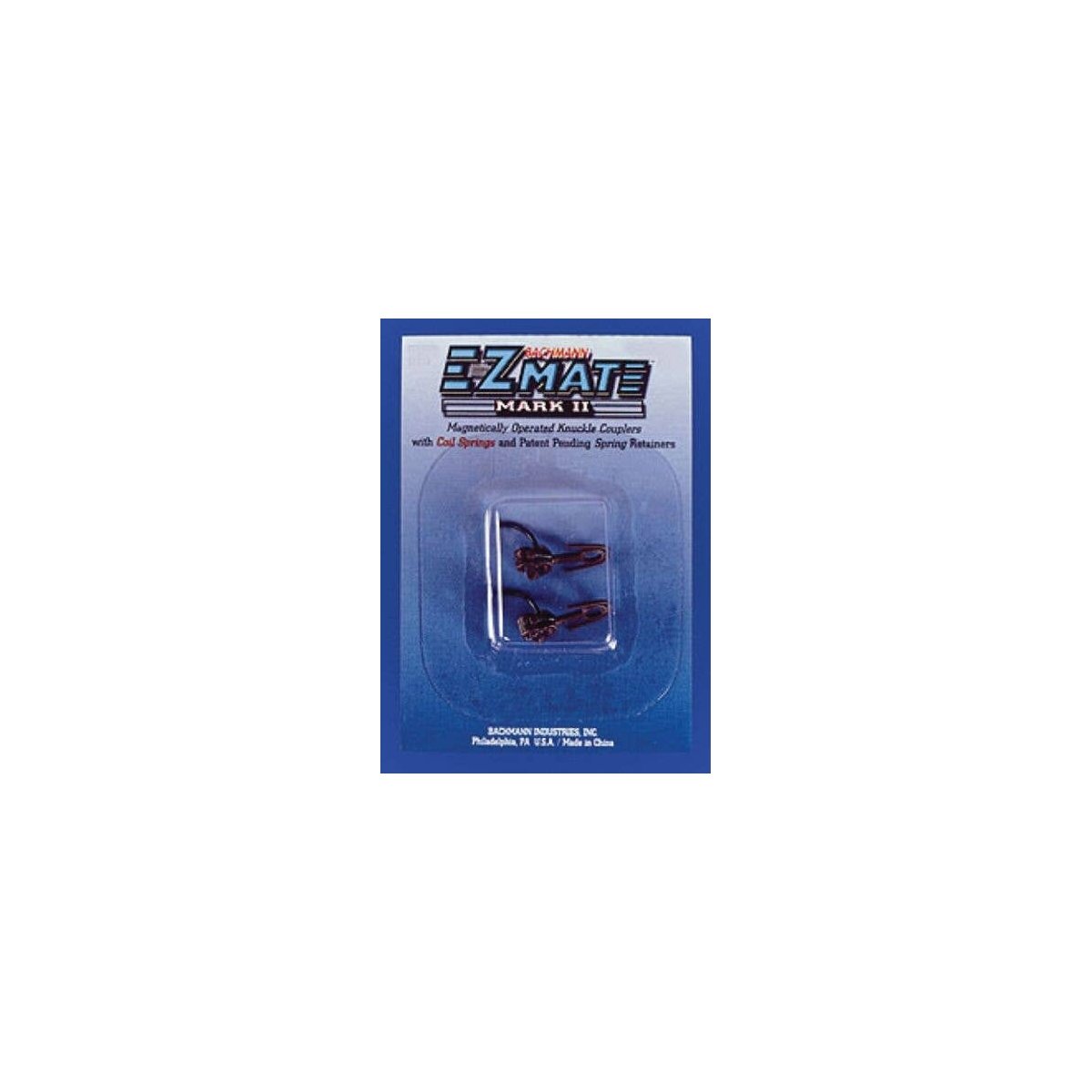 E-Z Mate Mark II Couplers w/Metal Coil Spring -- Over Shank - Medium - 1 Pair, HO, Bachmann Industries 78022
