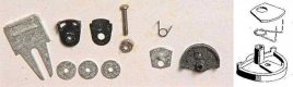 Swing Bracket Adaptor - Kit -- 1 Pair, HO, Kadee Quality Products 454