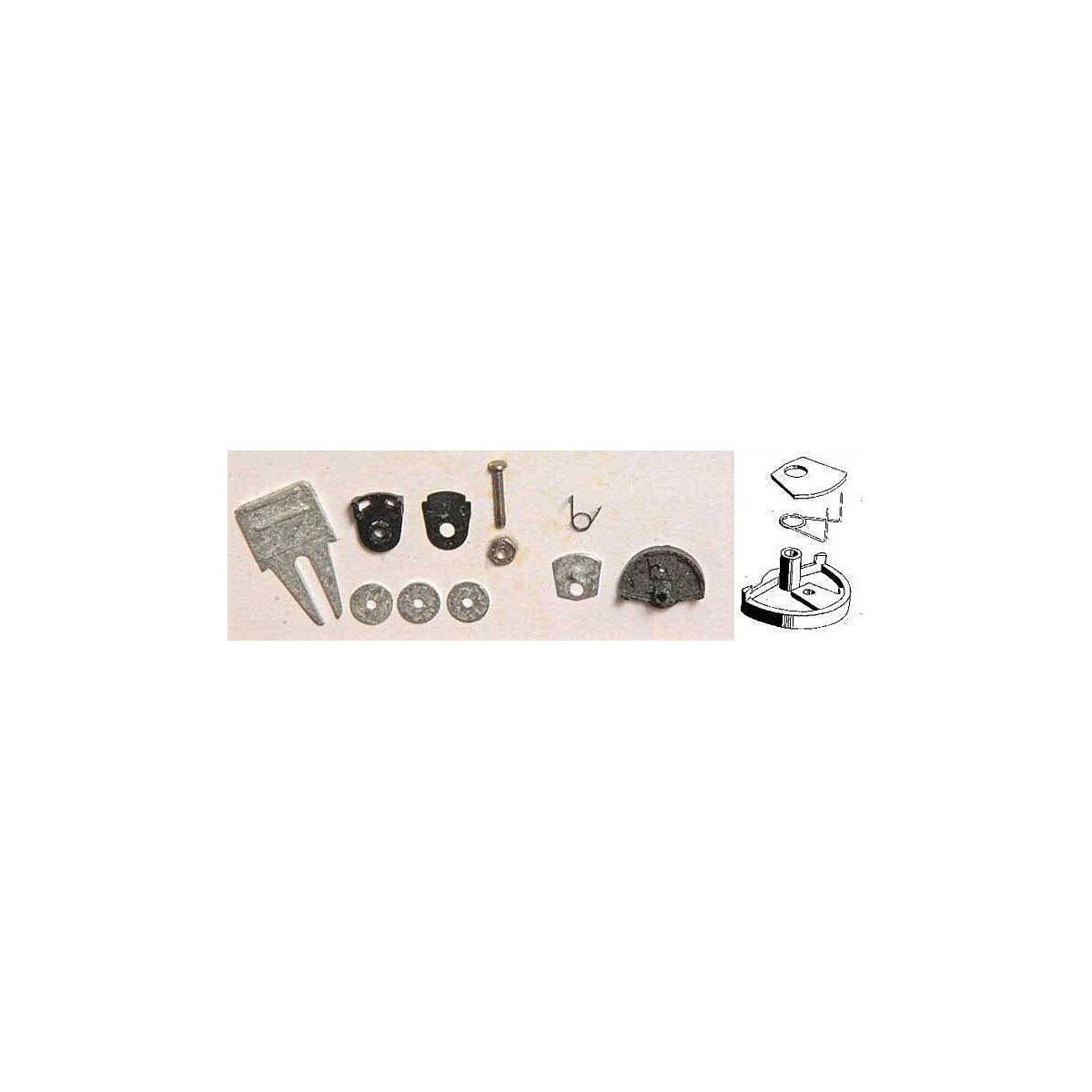 Swing Bracket Adaptor - Kit -- 1 Pair, HO, Kadee Quality Products 454