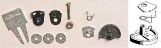 Swing Bracket Adaptor - Kit -- 1 Pair, HO, Kadee Quality Products 454