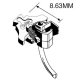 NEM 363 European-Style Couplers -- Medium (8.63mm, .34`, 11/32`) 1 Pair with NEM 363 to 362 , HO, Kadee Quality Products 52