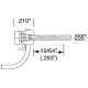 SBE Bottom Shelf Whisker(R) Metal Couplers with Gearboxes -- Medium 9/32′ Centerset Shank 2, HO, Kadee Quality Products 120