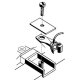 SBE Bottom Shelf Whisker(R) Metal Couplers with Gearboxes -- Medium 9/32′ Centerset Shank 2, HO, Kadee Quality Products 120