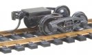 Bettendorf 50-Ton Fully Sprung Metal Trucks w/Whisker(R) Couplers - Kit -- Code 110 (.110′), HO, Kadee Quality Products 502