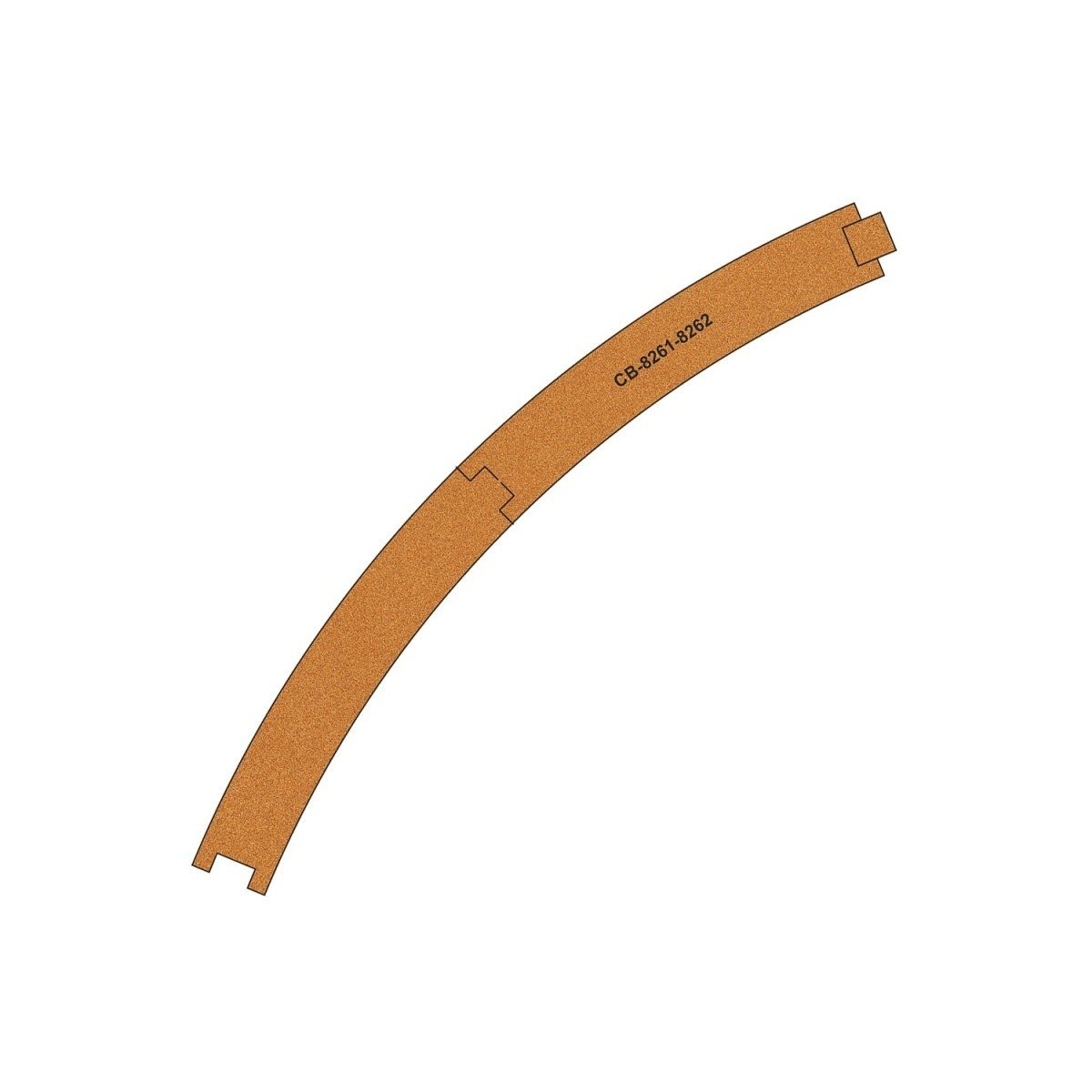 Pre-Cut Cork Bed - HO, OO - 10 pcs - Proses CB-8261-2