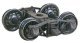 Arch Bar Self-Centering HGC Leaf-Spring Caboose Trucks -- Code 110 (.110`) 33` Ribbed-Back , HO, Kadee Quality Products 583