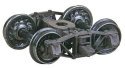 Arch Bar Self-Centering HGC Leaf-Spring Caboose Trucks -- Code 110 (.110`) 33` Ribbed-Back , HO, Kadee Quality Products 583