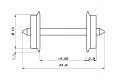 AC wheel set -- Wechselstrom-Radsatz -- HO - Roco 40178