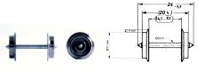 AC wheel set, HO, Roco 6560