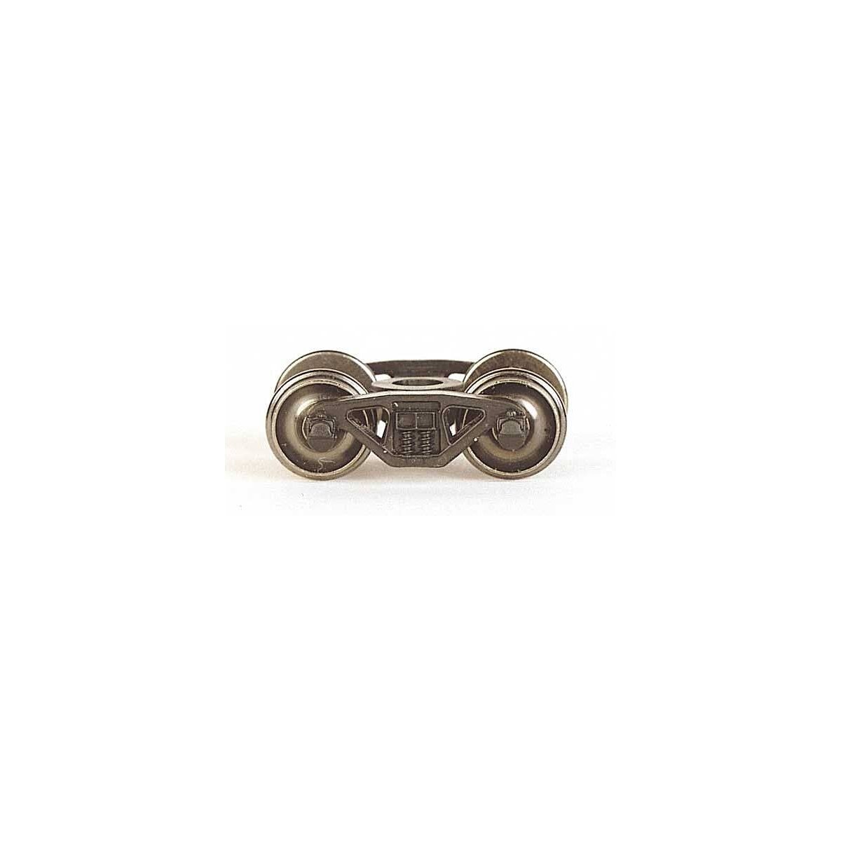 Barber-Bettendorf Friction-Bearing Trucks with Metal Wheels -- 1 Pair, HO, Bachmann Industries 42908