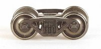 Barber-Bettendorf Friction-Bearing Trucks with Metal Wheels -- 1 Pair, HO, Bachmann Industries 42908