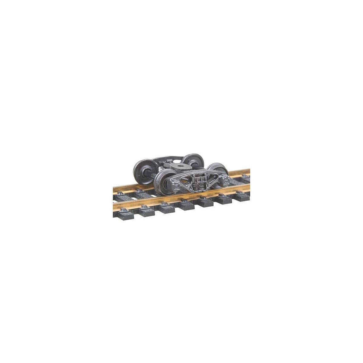 Bettendorf 50-Ton Fully Sprung Self-Centering Metal Trucks -- Code 110 (.110`) 33` Smooth-B, HO, Kadee Quality Products 550