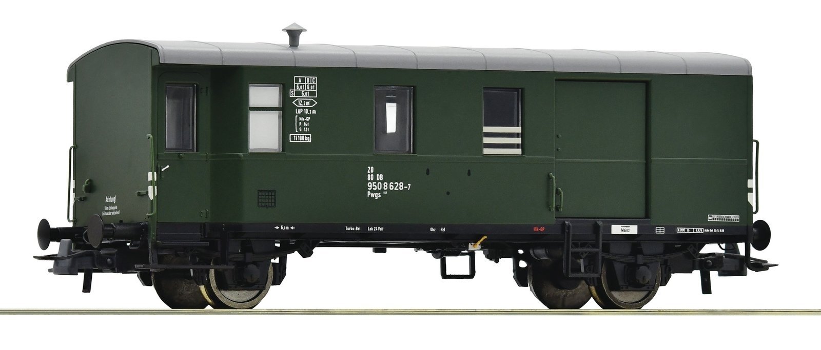 Goods train baggage wagon -- Gterzuggepckwagen --