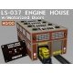 Engine House w-Motorized Working Doors - HO-OO - Proses LS-037