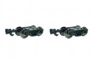 Roller Bearing Freight Car Trucks w/Metal Wheels -- 1 Pair, G, Bachmann Industries 92430