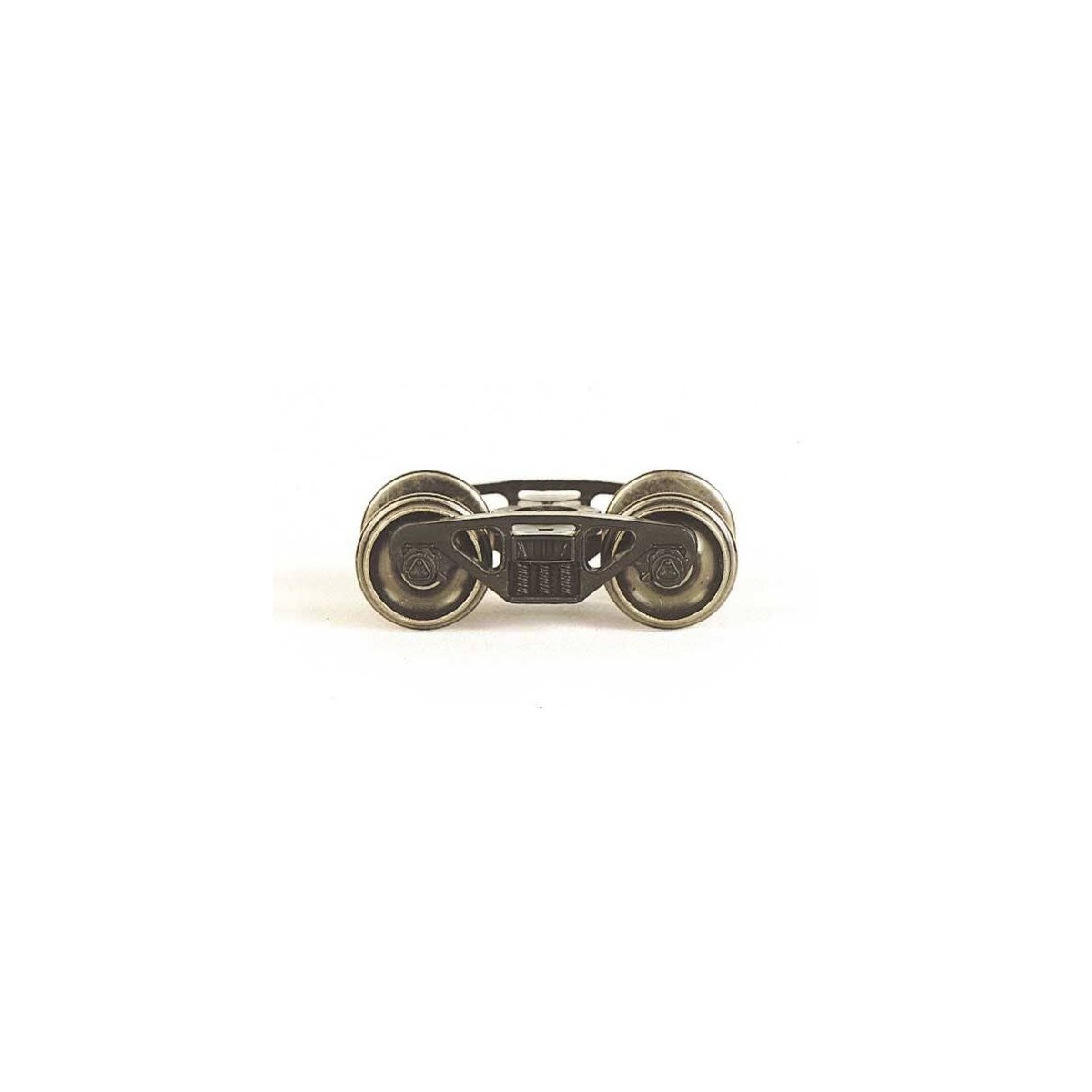 Barber S2 100-Ton Roller-Bearing Trucks with Metal Wheels -- 1 Pair, HO, Bachmann Industries 42909