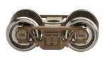 Andrews Leaf-Spring Friction-Bearing Trucks with Metal Wheels -- 1 Pair, HO, Bachmann Industries 42910