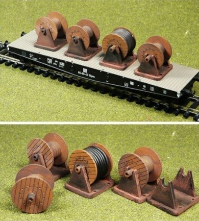 Cable Drums Kit - 4pcs - HO-OO - Proses LS-003