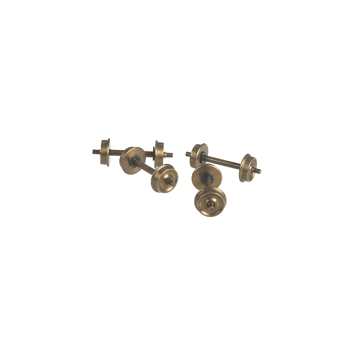 Shoulder Axle Nickel-Silver Wheelset -- 28′/110, HO, Northwest Short Line 371054