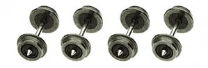 33′ Blackened Metal Wheels -- pkg(12), N, Atlas Model Railroad Co. 22020