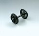 Plastic Spoked Wheel Set -- pkg(2), G, LGB 67301