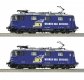 2-piece set: Electric locomotives 421 373-2 and 421 381-5, WRS, HO, Roco 7500045